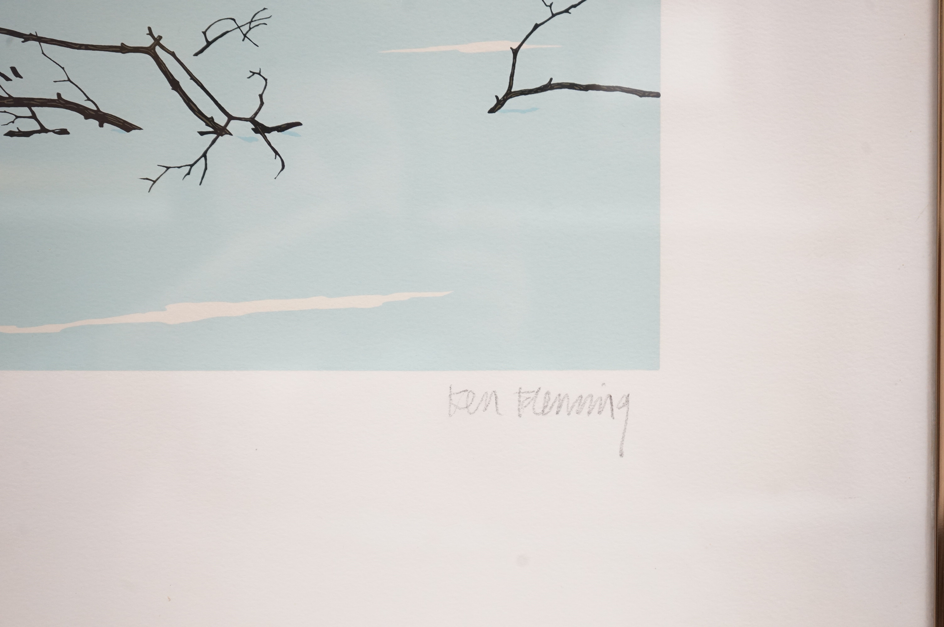 Ken Fleming (b.1944), two silkscreen prints comprising 'Three Trees' and 'Ice House', each signed in pencil, limited edition, 53 x 64cm